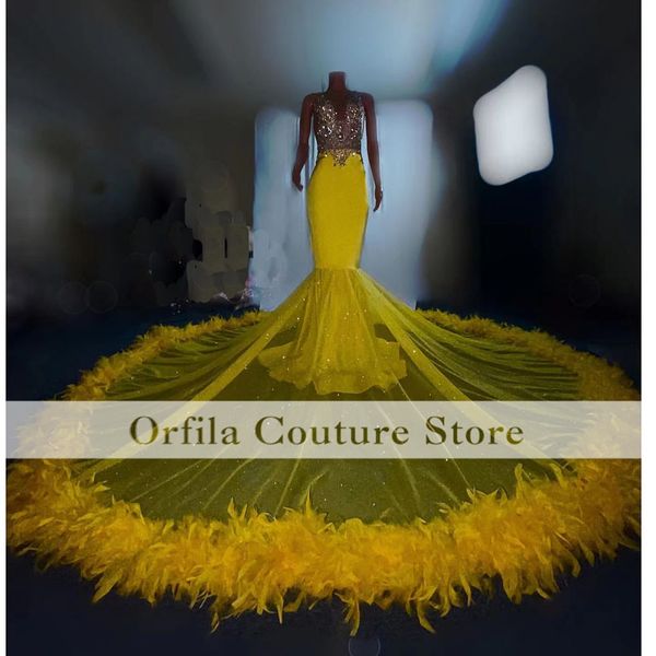 2023 yellow prom dress mermaid illusion sequins sparkly formal second reception birthday engagement gown vestidos de gala, Black
2023 yellow prom dress mermaid illusion sequins sparkly formal second reception birthday engagement gown vestidos de gala, Black