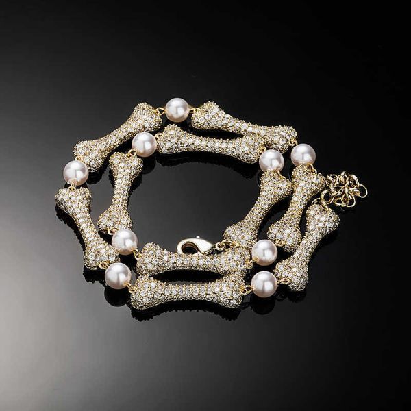 link chain jin'ao ins hip hop personality fashion full zircon bone pearl bracelet cuban necklace 221031, Black
link chain jin'ao ins hip hop personality fashion full zircon bone pearl bracelet cuban necklace 221031, Black
