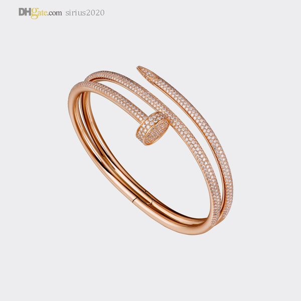 designer bracelet nail bracelet mens bangle women bracelets diamond-pave 2.0 rose gold luxury jewelry titanium steel gold-plated never fade, Black
designer bracelet nail bracelet mens bangle women bracelets diamond-pave 2.0 rose gold luxury jewelry titanium steel gold-plated never fade, Black