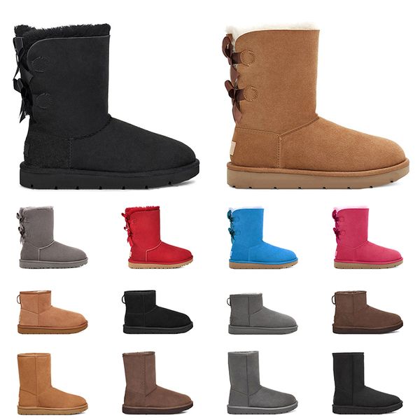 designer boots shoes women classic ankle short snow boot triple black chestnut brown navy grey pink gai womens luxury booties, White;red
designer boots shoes women classic ankle short snow boot triple black chestnut brown navy grey pink gai womens luxury booties, White;red