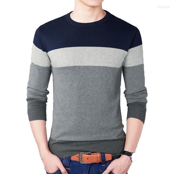 men's sweaters 2022 autumn casual sweater o-neck striped slim fit mens pullovers men pull homme contrast color knitwear, White;black
men's sweaters 2022 autumn casual sweater o-neck striped slim fit mens pullovers men pull homme contrast color knitwear, White;black