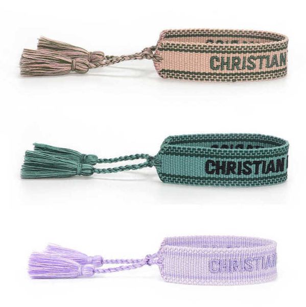 fashion women's luxury bracelets d brand designer bangle embroidery wrist rope bohemia tassel hand woven bracelet men's girl simpl, Golden;silver
fashion women's luxury bracelets d brand designer bangle embroidery wrist rope bohemia tassel hand woven bracelet men's girl simpl, Golden;silver