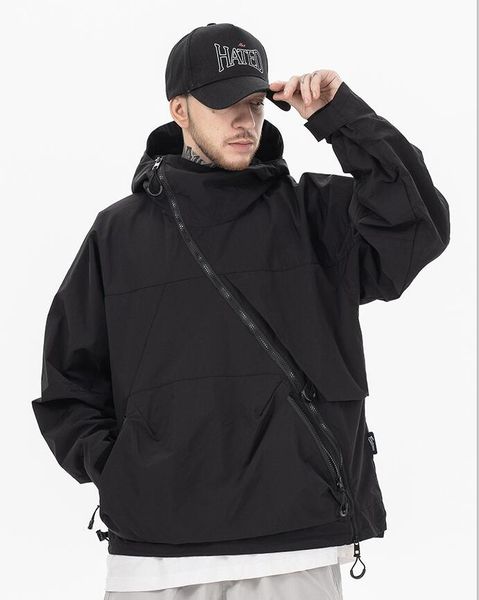 irregular zip jackets coats plus size for men cargo hip hop men's fashion coat casual outwear, Black;brown
irregular zip jackets coats plus size for men cargo hip hop men's fashion coat casual outwear, Black;brown