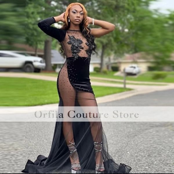 formal black prom dresses for women party african velvet lace beads mermaid evening gowns vestidos de gala
formal black prom dresses for women party african velvet lace beads mermaid evening gowns vestidos de gala
