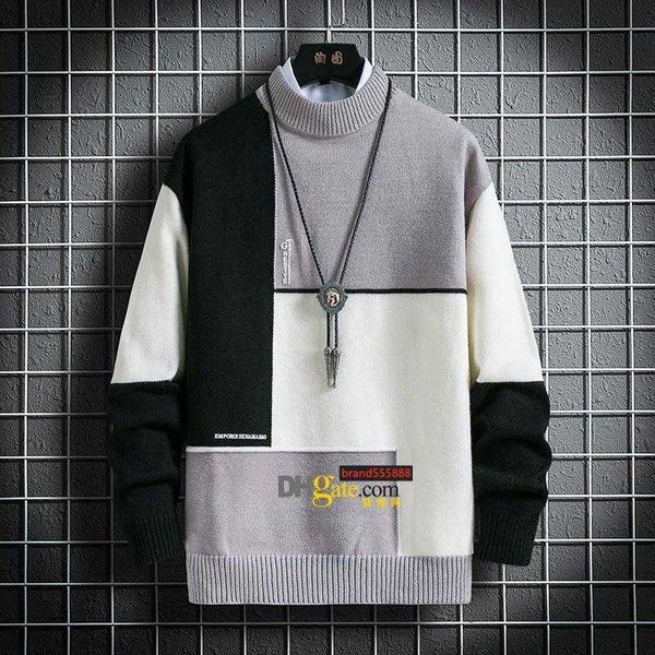 men onnestun sweater new winter titching design men's sweaters long sleeve knitted pullover casual man, White;black
men onnestun sweater new winter titching design men's sweaters long sleeve knitted pullover casual man, White;black