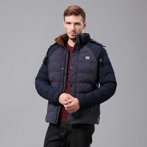 men's side seam pocket detachable plush thickened casual men cotton padded jacket, Black
men's side seam pocket detachable plush thickened casual men cotton padded jacket, Black