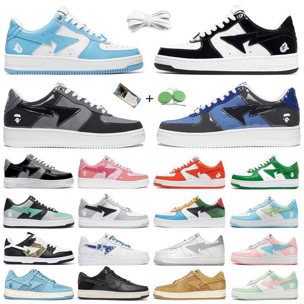 2022 bapestas baped ape men running shoes bapesta patent blue orange green black white pastel beige suede leather mens trainers sports sneak
2022 bapestas baped ape men running shoes bapesta patent blue orange green black white pastel beige suede leather mens trainers sports sneak