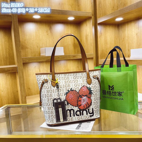 wholesale factory ladies shoulder bags 2 colors sweet little fresh printed tote bag simple joker letters leather fashion handbag elegant cut, Black;red
wholesale factory ladies shoulder bags 2 colors sweet little fresh printed tote bag simple joker letters leather fashion handbag elegant cut, Black;red