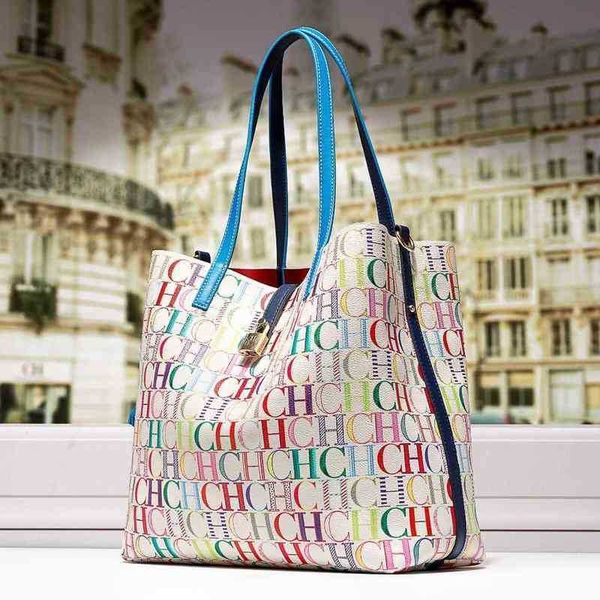 chch hchc color women shopping bag hand held one shoulder large capacity storage leather metal buckle 220623
chch hchc color women shopping bag hand held one shoulder large capacity storage leather metal buckle 220623