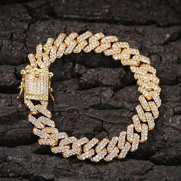 14k gold plated diamond cuban prong link bracelet link icy cubic zirconia jewelry 7inch 8inch 12mm mens bracelets, Black
14k gold plated diamond cuban prong link bracelet link icy cubic zirconia jewelry 7inch 8inch 12mm mens bracelets, Black