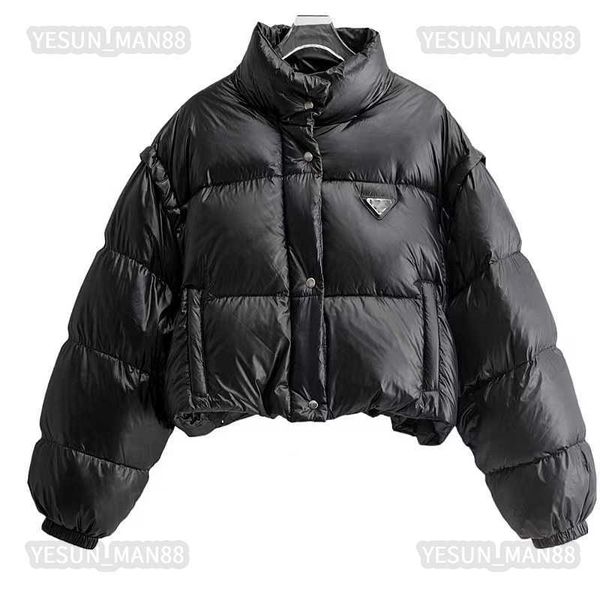 womens designer prads down jacket autumn and winter sleeves disassembled puffer jackets coat outerwear thickened parkas, Black
womens designer prads down jacket autumn and winter sleeves disassembled puffer jackets coat outerwear thickened parkas, Black