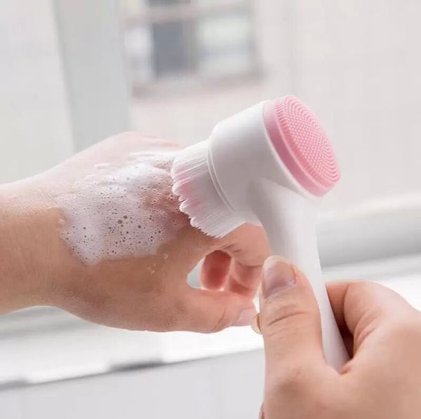 two-sided silicone wash face brush pore cleanser body cleaning skin massager beauty spa facial care cleansing makeup brush
two-sided silicone wash face brush pore cleanser body cleaning skin massager beauty spa facial care cleansing makeup brush