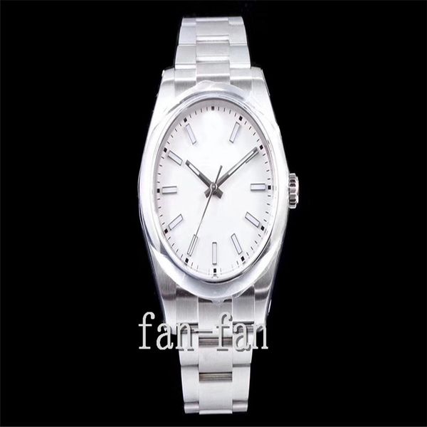 a factory wristwatch 39mm watch 114300 stainless steel white dial eta 3235 automatic mechanical movement men watches, Slivery;brown
a factory wristwatch 39mm watch 114300 stainless steel white dial eta 3235 automatic mechanical movement men watches, Slivery;brown