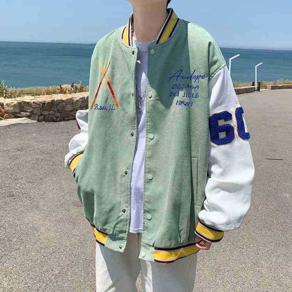 hoodiejacket men's spring and autumn tide brand korean loose baseball suit ins ruffian handsome sports casual coat, Black
hoodiejacket men's spring and autumn tide brand korean loose baseball suit ins ruffian handsome sports casual coat, Black