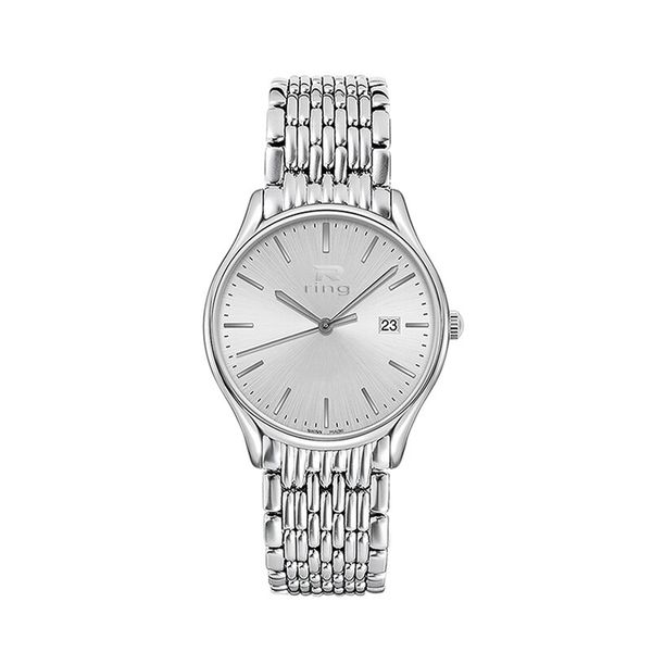 boutique men's watch classic big three needle design noble gentleman style stainless steel quality, Slivery;brown
boutique men's watch classic big three needle design noble gentleman style stainless steel quality, Slivery;brown
