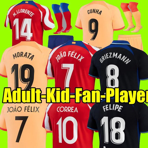 22 23 atletico madrids soccer jerseys morata griezmann joao felix 2021 2022 m.llorente correa koke camisetas de futbol lemar carrasco men ki, Black;yellow
22 23 atletico madrids soccer jerseys morata griezmann joao felix 2021 2022 m.llorente correa koke camisetas de futbol lemar carrasco men ki, Black;yellow
