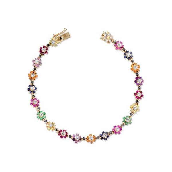 women's and girls' chain bracelet delicate colorful rainbow cz flor 2022 jewelry, Golden;silver
women's and girls' chain bracelet delicate colorful rainbow cz flor 2022 jewelry, Golden;silver