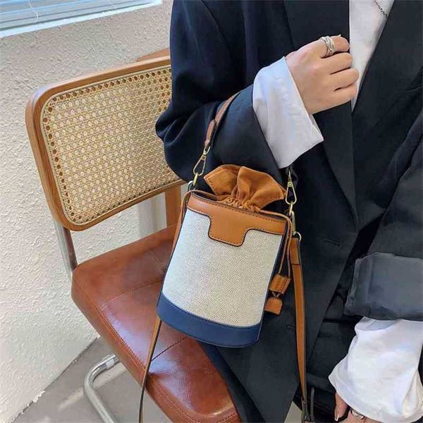 bags bucket bag female new portable cylindrical sling single shoulder tidal canvas contrast color messenger purses
bags bucket bag female new portable cylindrical sling single shoulder tidal canvas contrast color messenger purses