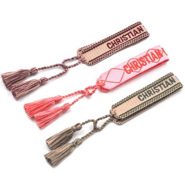 fashion women's bracelets luxury d brand bangle jewelry designer handmade braided embroidered bracelet girl woven men's fabric tas, Black
fashion women's bracelets luxury d brand bangle jewelry designer handmade braided embroidered bracelet girl woven men's fabric tas, Black