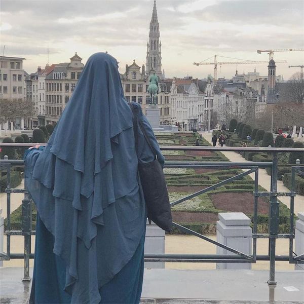 ethnic clothing women long islam sleeveless ramadan prayer garment muslim arabic 3 tier veils niqab, Red
ethnic clothing women long islam sleeveless ramadan prayer garment muslim arabic 3 tier veils niqab, Red