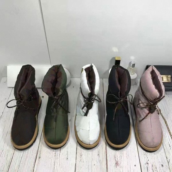 2021 with box designer women winter boot pillow comfort ankle boots lady print lace up down snow nylon fashion casual shoes womens leather, Black
2021 with box designer women winter boot pillow comfort ankle boots lady print lace up down snow nylon fashion casual shoes womens leather, Black