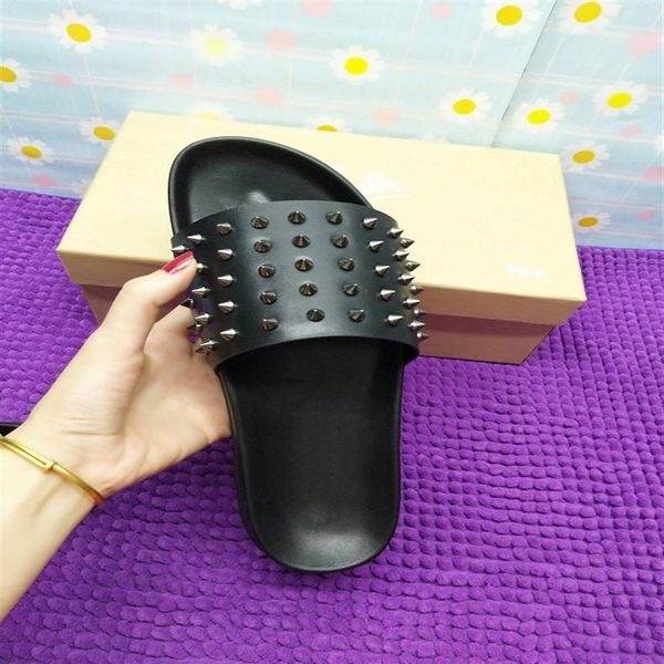 slippers mens black genuine leather with spikes summer flip flops sandals comfortable beach shoes for men slippe size 35-45271p
slippers mens black genuine leather with spikes summer flip flops sandals comfortable beach shoes for men slippe size 35-45271p