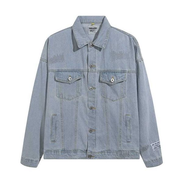 classic trendy gallerydepts jackets old letter washed embroidery gradient denim jacket coat casual high street fashion brand, Black;brown
classic trendy gallerydepts jackets old letter washed embroidery gradient denim jacket coat casual high street fashion brand, Black;brown