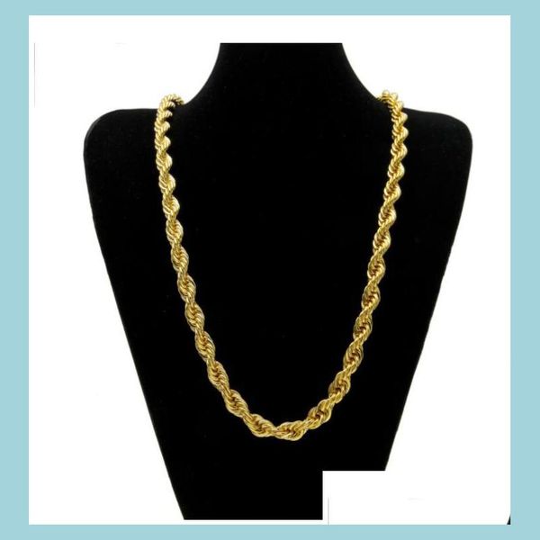 chains chains necklaces pendants jewelry 10mm thick 76cm long rope twisted chain 24k gold plated hip hop heavy necklace for mens dro otroa, Silver
chains chains necklaces pendants jewelry 10mm thick 76cm long rope twisted chain 24k gold plated hip hop heavy necklace for mens dro otroa, Silver