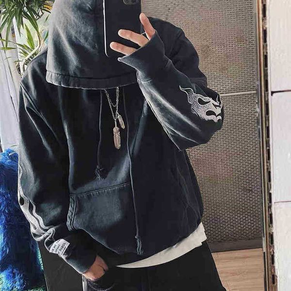 street designer fashion 2022 multi cotton t shirt galery deps flaming mountain letter print high loose casual vintage fleece hoodie men, Black
street designer fashion 2022 multi cotton t shirt galery deps flaming mountain letter print high loose casual vintage fleece hoodie men, Black