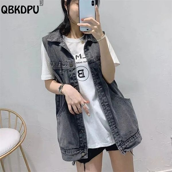 plus size vintage denim vest women korean fashion loose sleeveless jean jacket grey black chalecos mujer bleached waistcoat 220817, Black;brown
plus size vintage denim vest women korean fashion loose sleeveless jean jacket grey black chalecos mujer bleached waistcoat 220817, Black;brown