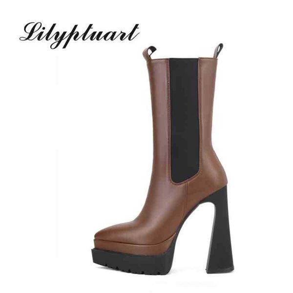 boots 2022 new high heel chelsea women's zipper pointed toe fashion short platform winter women 220901, Black
boots 2022 new high heel chelsea women's zipper pointed toe fashion short platform winter women 220901, Black