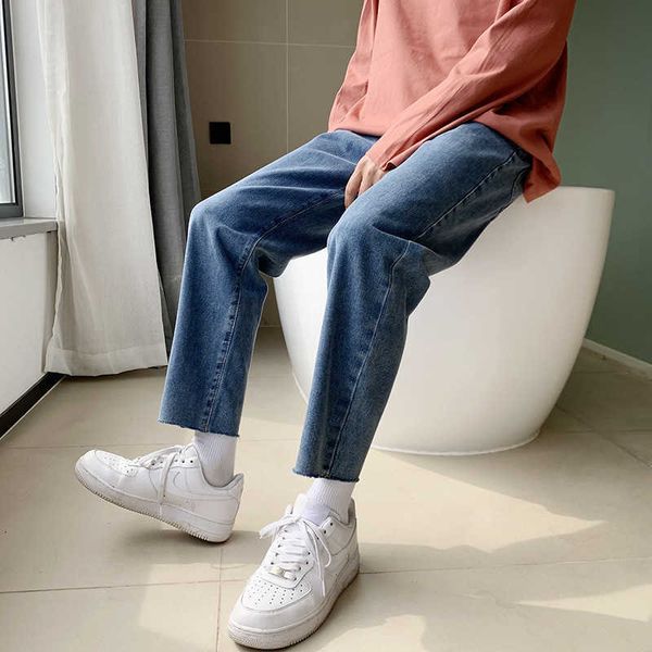 boys' jeans autumn new loose wide leg nine part long pants men's straight workwear casual, Blue
boys' jeans autumn new loose wide leg nine part long pants men's straight workwear casual, Blue