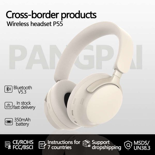 Over-Ear Bluetooth Wireless True Headphones 3D Stereo Full Coverage Sports Music Headset