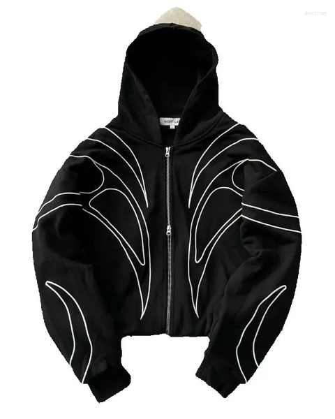 Men's Hoodies Goth Harajuku Line Splicing Clothing Casual Retro Double-head Zipper Sweatshirt Men American Hip-hop Oversized Hoodie Women, Yl
Men's Hoodies Goth Harajuku Line Splicing Clothing Casual Retro Double-head Zipper Sweatshirt Men American Hip-hop Oversized Hoodie Women, Yl