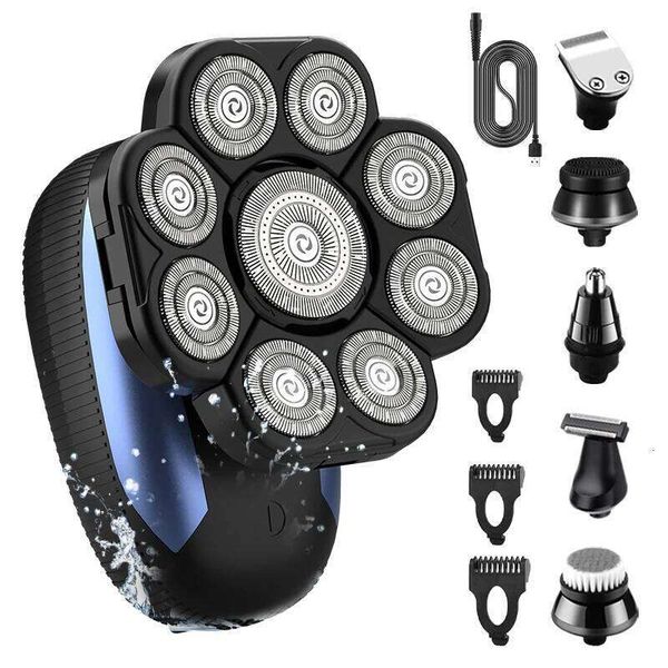 RESUXI in Men s Electric Shaver with blade Portable Razor Clipper Beard Knife Nose Hair Trimmer Bald Head hine