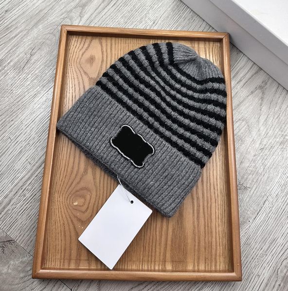 Striped Wool Beanie…