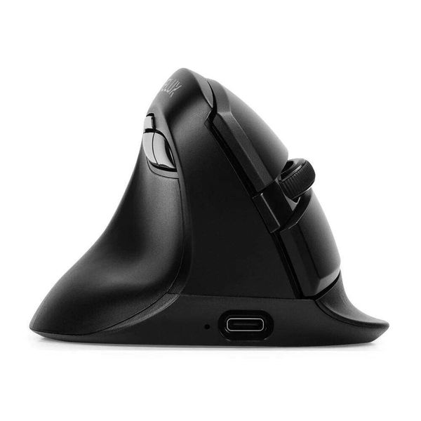 Delux M ZD Left Ergonomic Wireless Vertical Mouse Bluetooth GHz Rechargeable Silent Click Mice for Office Small Hand