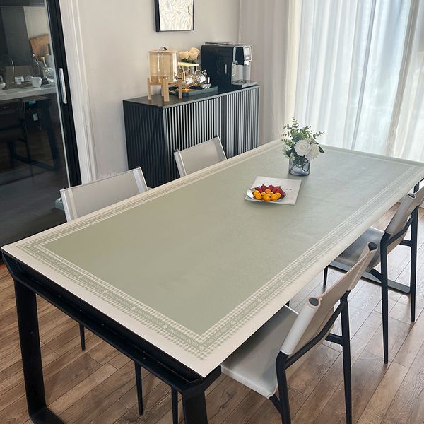 Premium Leather Table Mat Oil-proof and Waterproof Leave-in Household Easy To Take Care of Living Room Coffee Table Tablecloth RYR