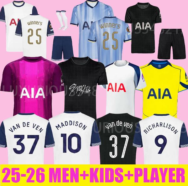 24 25 26 XAVI Season TEL SOLANKE KOLO MUANI SON KUDUS MADDISON KULUSEVSKI RICHARLISON ROMERO VAN DE VEN BISSOUMA Soccer Jerseys 2025 mens kit kids, Grey
24 25 26 XAVI Season TEL SOLANKE KOLO MUANI SON KUDUS MADDISON KULUSEVSKI RICHARLISON ROMERO VAN DE VEN BISSOUMA Soccer Jerseys 2025 mens kit kids, Grey