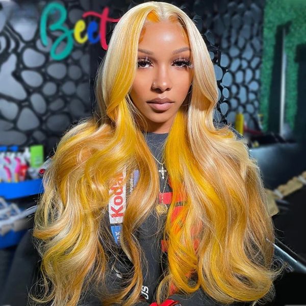 Yellow with 613 Lace Front Wig Body Wave — compare prices at CompareOffers