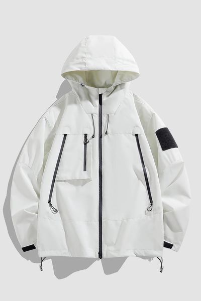 25 Spring And Autumn Windbreaker Jacket Mens Kable Style Workwear Outdoor Jacke…