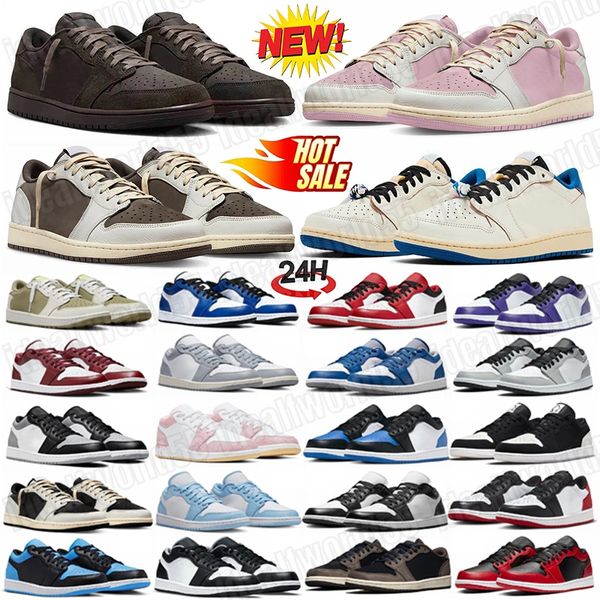 New Designer Low 1 Mens Shoes Mocha Leather rubber Low womens sneakers Dark Black White University Blue Bred Patent Lucky Green Outdoor Sports mens Trainers, Clear
New Designer Low 1 Mens Shoes Mocha Leather rubber Low womens sneakers Dark Black White University Blue Bred Patent Lucky Green Outdoor Sports mens Trainers, Clear
