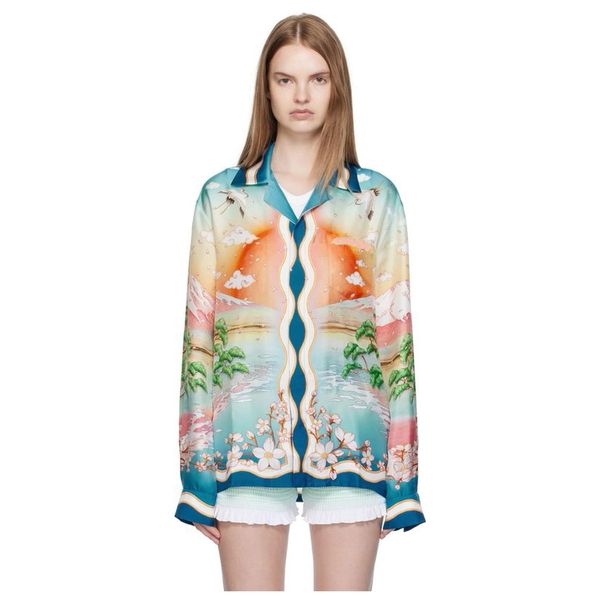 parke Men's Silk Casual Shirt Casasblanca New Hawaiian Patter Print Style Vacation Summer Women Luxury Designer Button Silk Loose Long Sleeve Lapel Shirt Coat Tops tn, Lightsteelblue
parke Men's Silk Casual Shirt Casasblanca New Hawaiian Patter Print Style Vacation Summer Women Luxury Designer Button Silk Loose Long Sleeve Lapel Shirt Coat Tops tn, Lightsteelblue