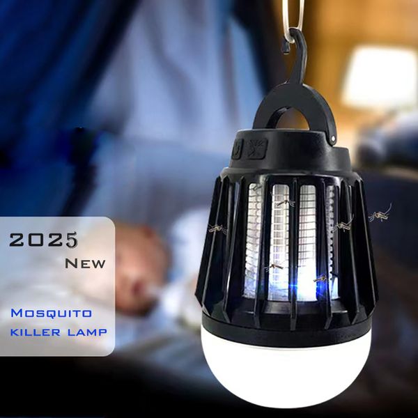 2025 NEW Outdoor Waterproof Mosquito Lamp Camping Light Multi-function Silent Radiation-free Repellent Charging LED Portable Lanterns