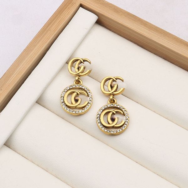 Luxury Earrings for Women Vintage Gold Earrings Retro Designer Earrings Jewellery Party Gift for Women