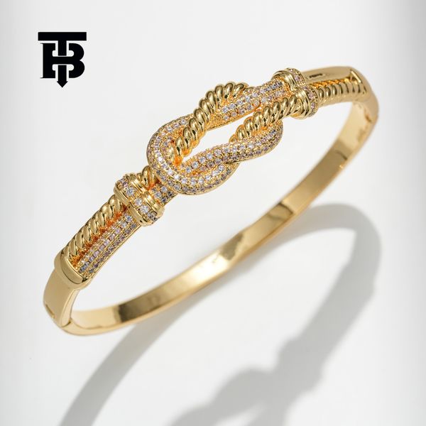 TB BHULAMTE Women's Luxury Accessories High-quality Copper Zircon Bracelets Europe Classic Horseshoe Buckle High-end Bracelets Stackable Designer Jewelry