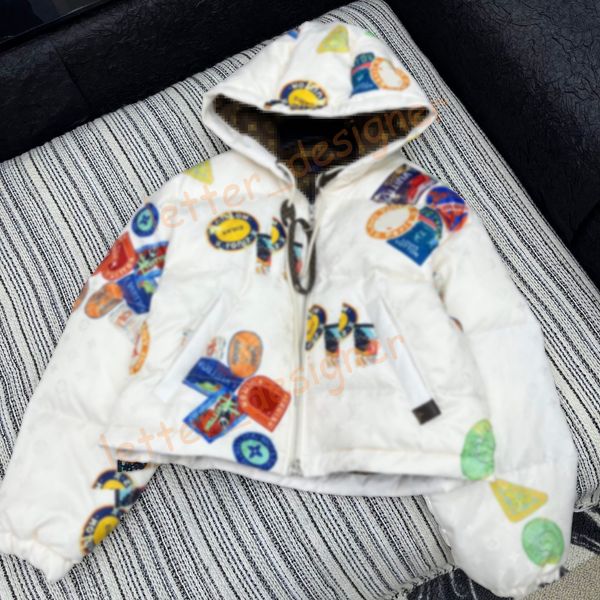 Designer Women's Winter jackets Fashion Down Jacket Woman Puffer Coat brand letter short jackets thick warm Women coats Hooded Waterproof parkas