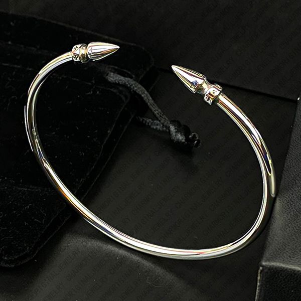 Chrome Bracelet Designer Bracelet Stainless Steel Double Bullet Head Open Cuff Designer for Women Luxury Jewlery Statement Unique Trendy Gift Elegant Modern Chic 
Chrome Bracelet Designer Bracelet Stainless Steel Double Bullet Head Open Cuff Designer for Women Luxury Jewlery Statement Unique Trendy Gift Elegant Modern Chic