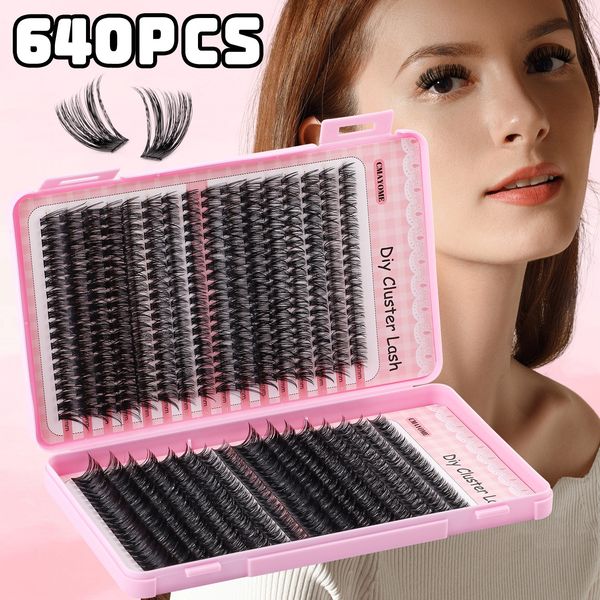 DIY Individual Eyelashes 640Pcs Soft Wispy DIY Lash Clusters Kit with Lash Bond & Seal Handmade Reusable DIY Segmented Eyelash Extensions Makeup Accessory
DIY Individual Eyelashes 640Pcs Soft Wispy DIY Lash Clusters Kit with Lash Bond & Seal Handmade Reusable DIY Segmented Eyelash Extensions Makeup Accessory