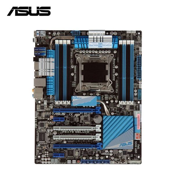 ASUS P9X79 DELUXE Used MAIN BOARD X79 Chipset X79 Motherboard Intel Server Workingstation Motherboard LGA 2066 Supports Core i7